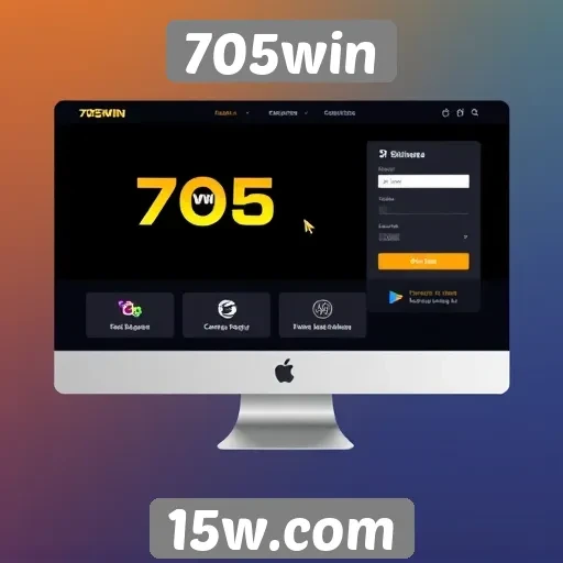 Interface do usuário do site 705win é intuitiva